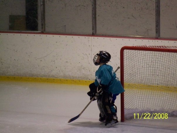 Kathleen Quirk's album, Ryan's first attempt as goalie