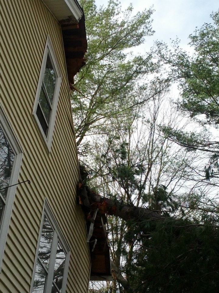 David Albin's album, Damage to Mom's house from Sandy