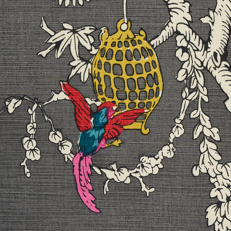 Chinoiserie Moderne - Graphite Fabrics | Schumacher