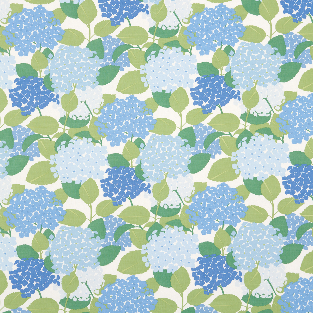 Hydrangea - Porcelain Fabrics | Schumacher