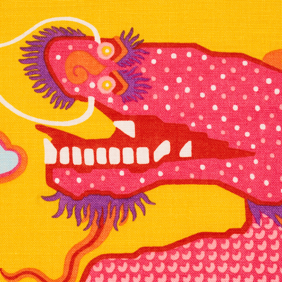 Magical Ming Dragon - Yellow Fabrics | Schumacher