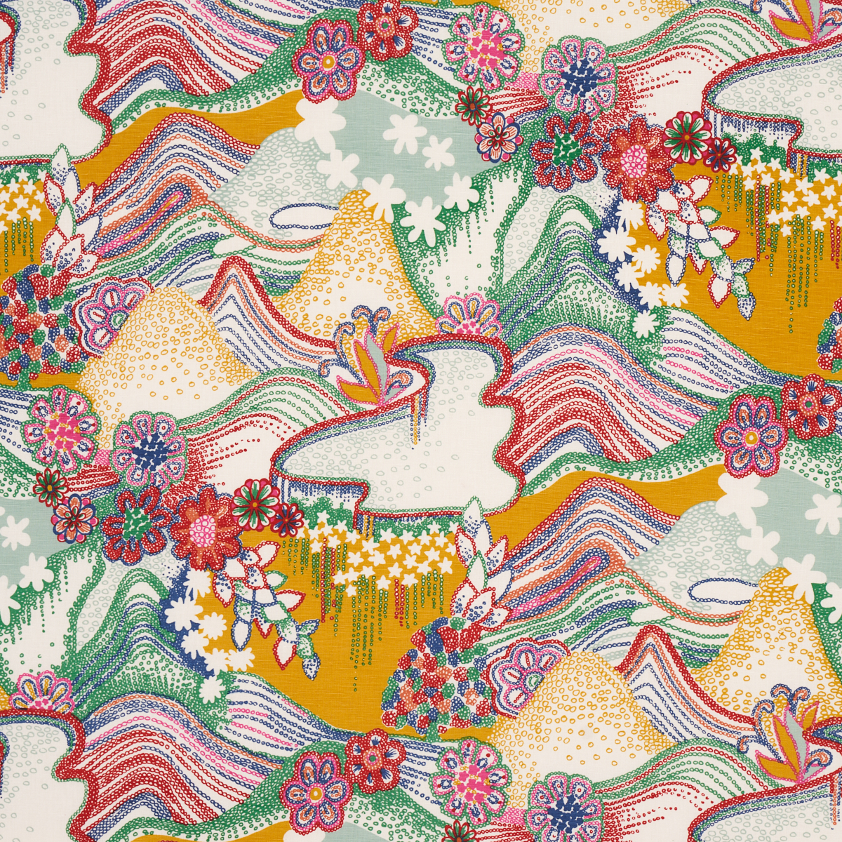 Daisy Chain - Primary Multi Fabrics | Schumacher