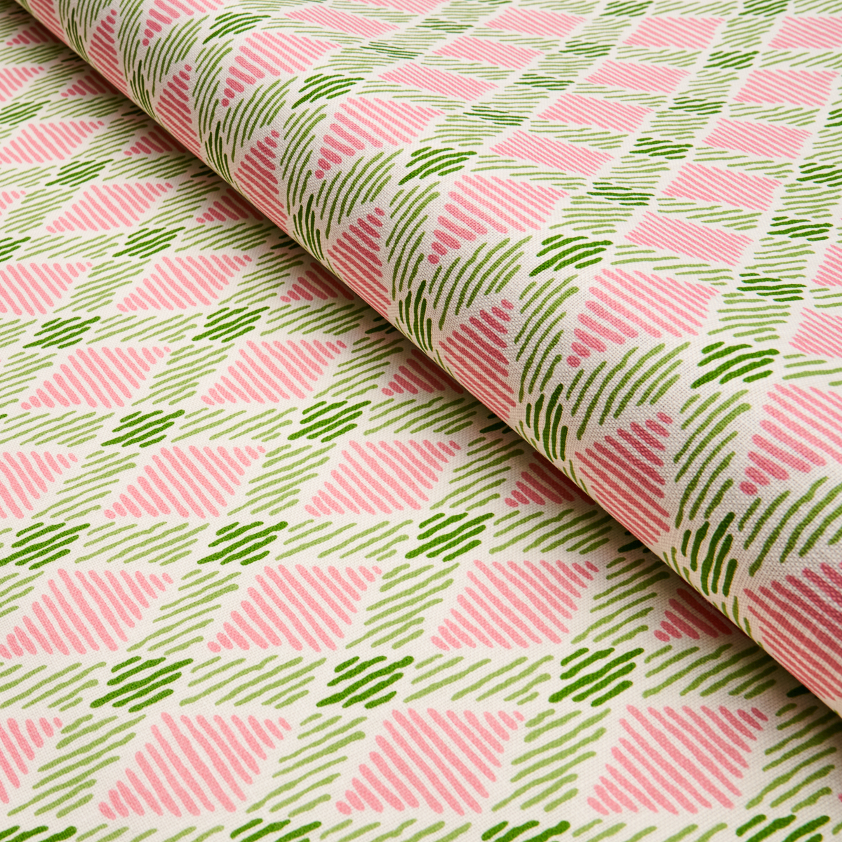Dexter Indoor/Outdoor - Pink & Green Fabrics | Schumacher