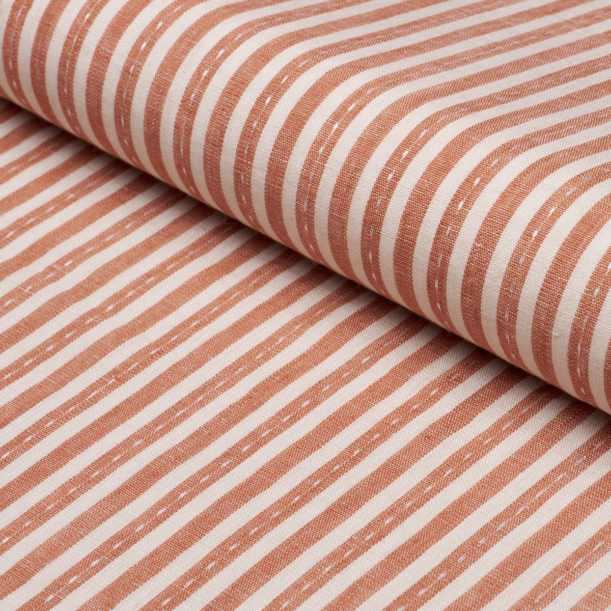 Mathis Ticking Stripe - Spice Fabrics