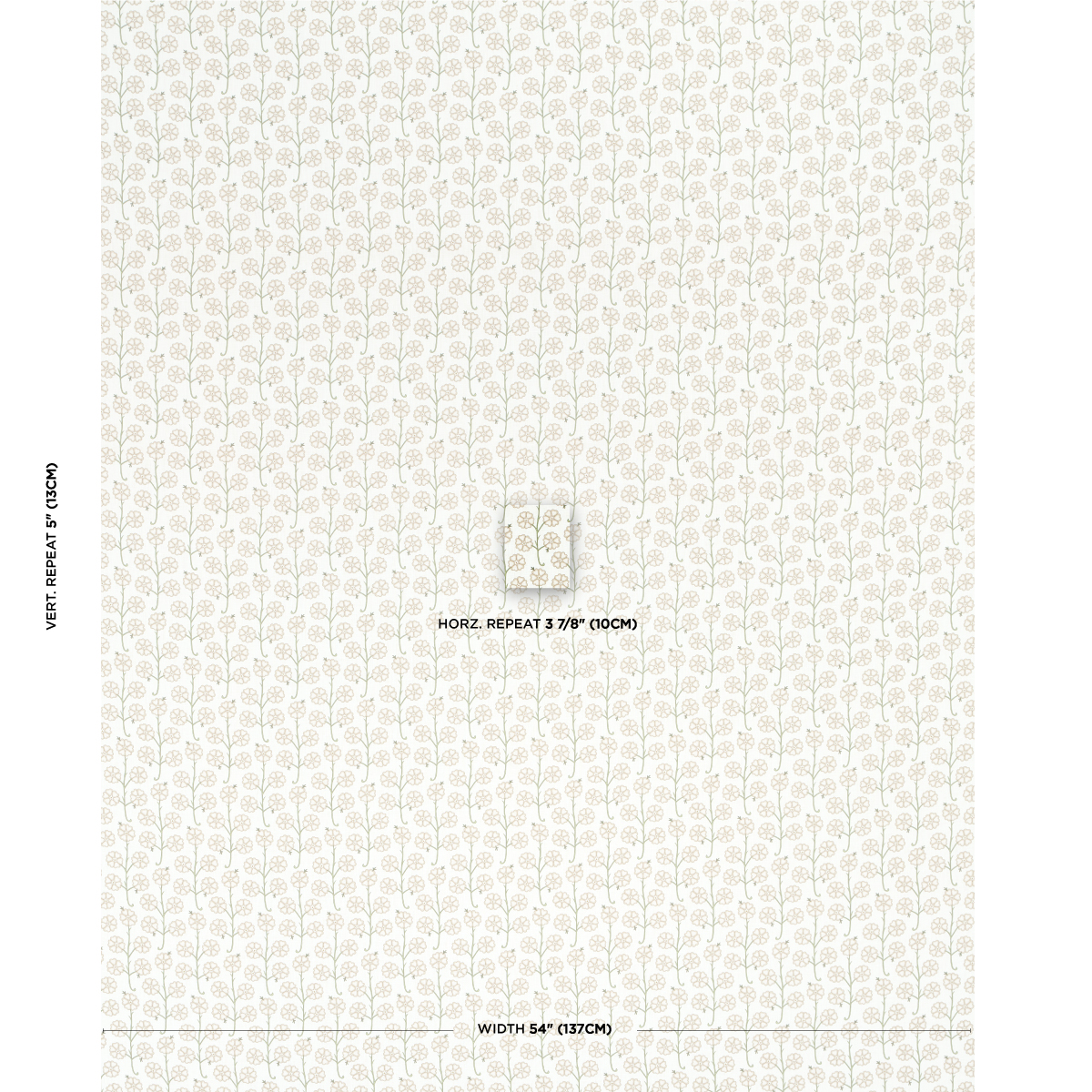 Gardenia - Flax Wallpapers | Schumacher