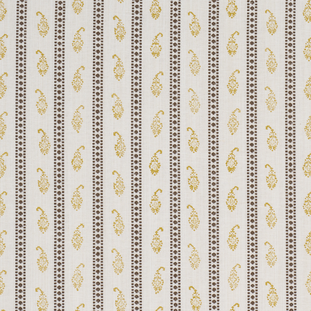 Eddie Woven Hand Block Print - Yellow Fabrics | Schumacher