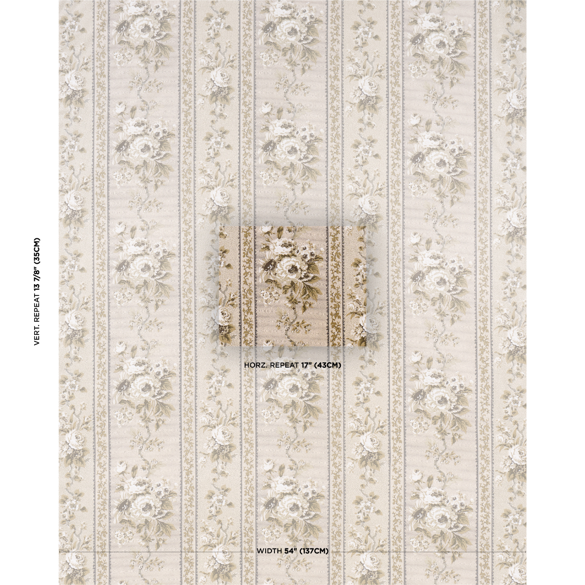 Elizabeth Chintz - Neutral Fabrics | Schumacher