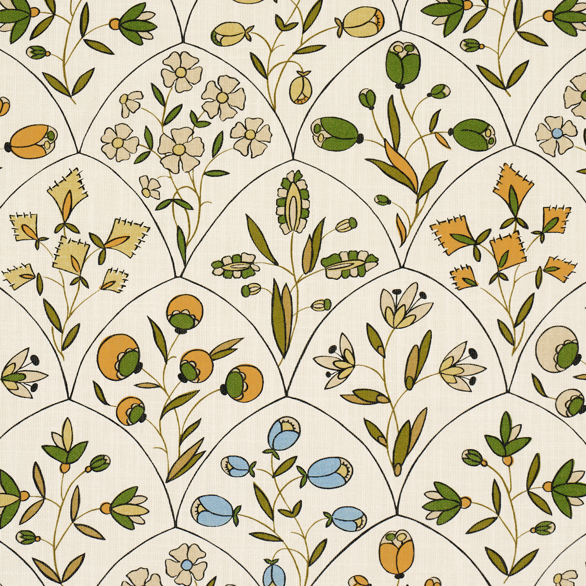 Frances Floral Indoor/Outdoor - Document Fabrics | Schumacher