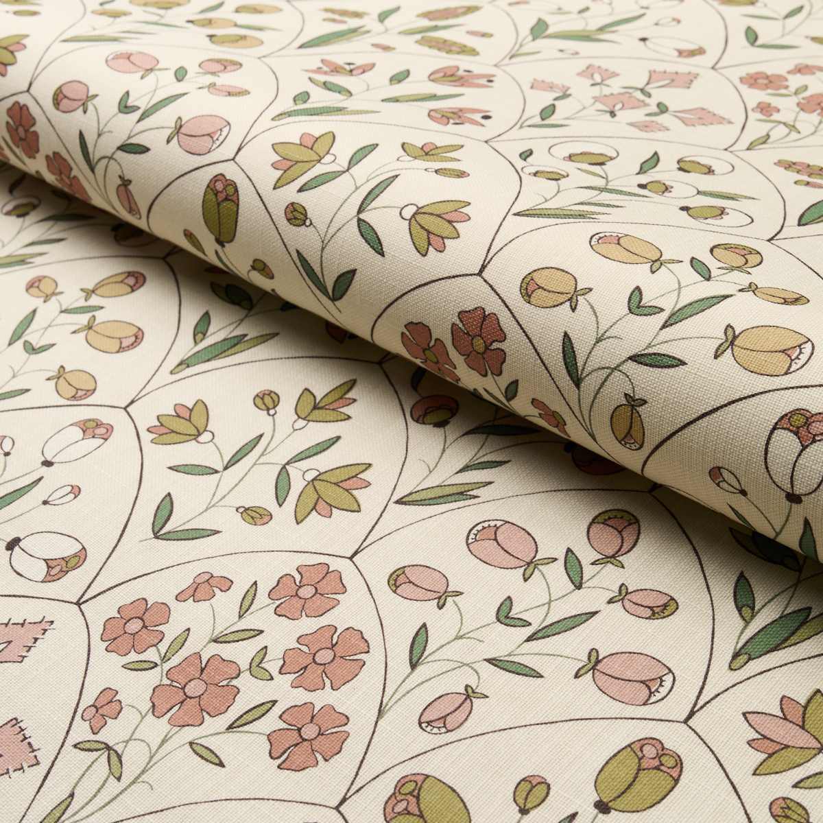 Frances Floral Indoor/Outdoor - Petal Fabrics | Schumacher