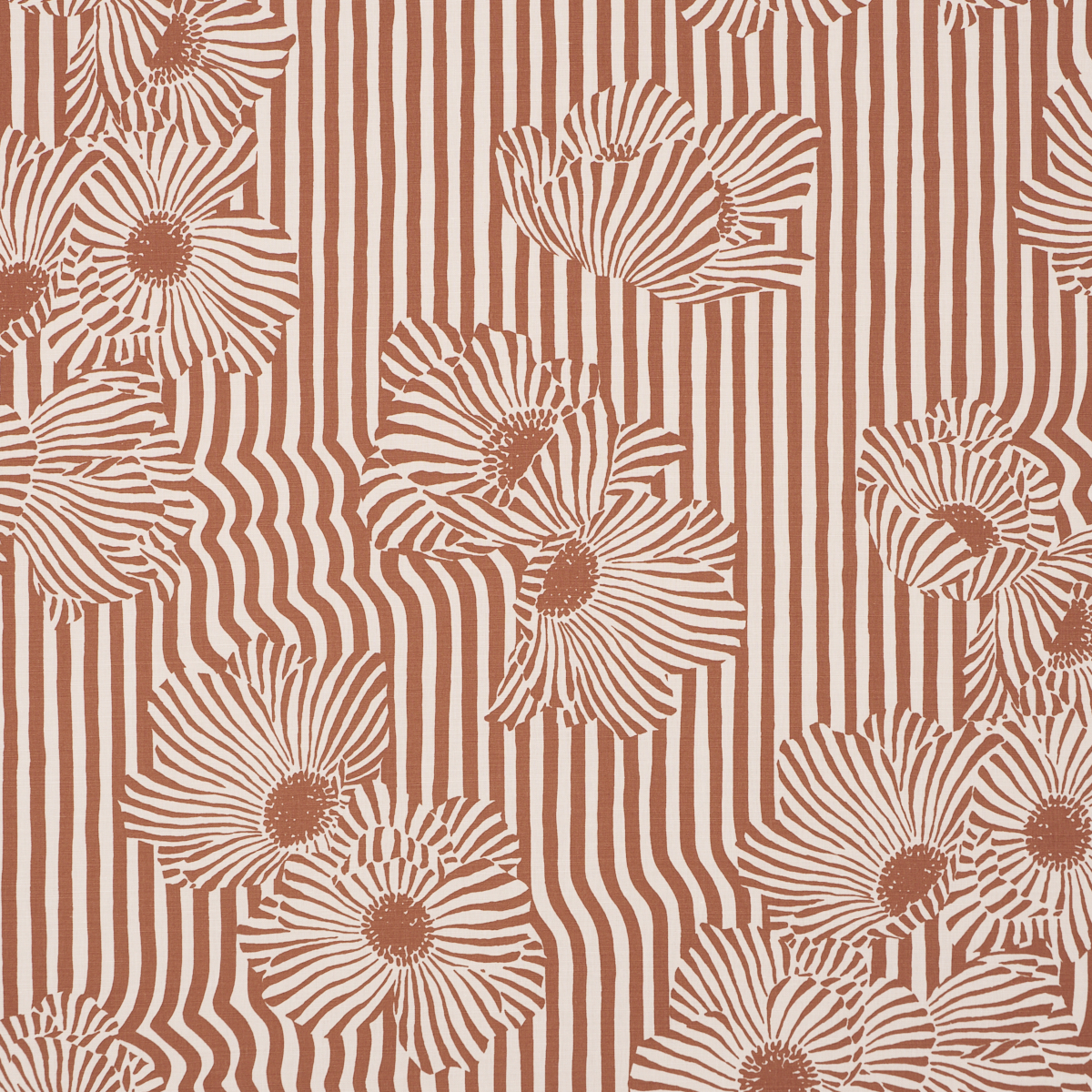 Chaney Floral - Terracotta Fabrics | Schumacher