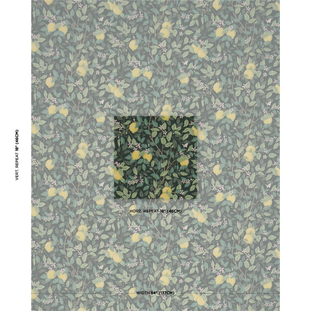Citronträd - Ivory And Leaf Wallpapers | Schumacher