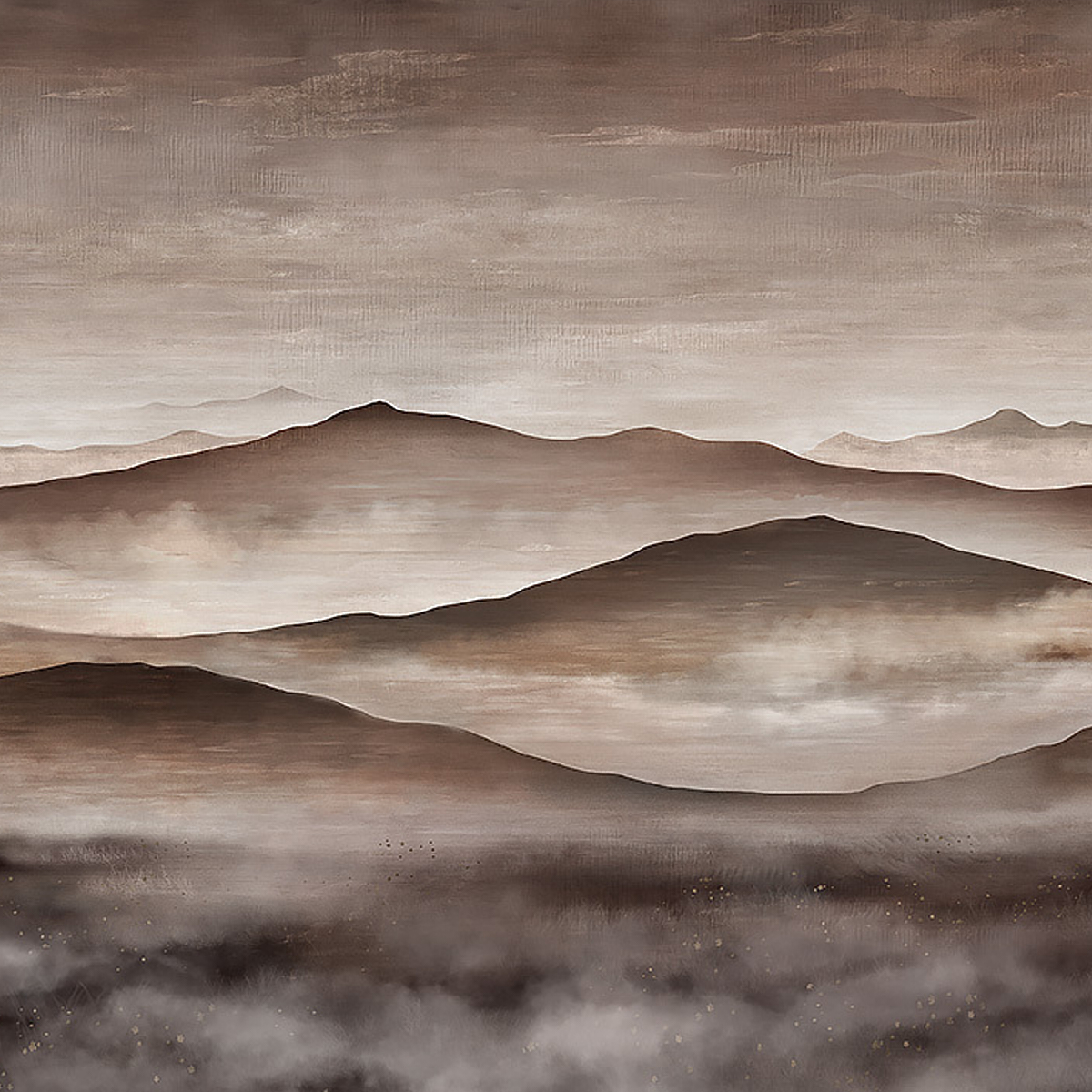 TWILIGHT LANDSCAPE MURAL — NEUTRAL