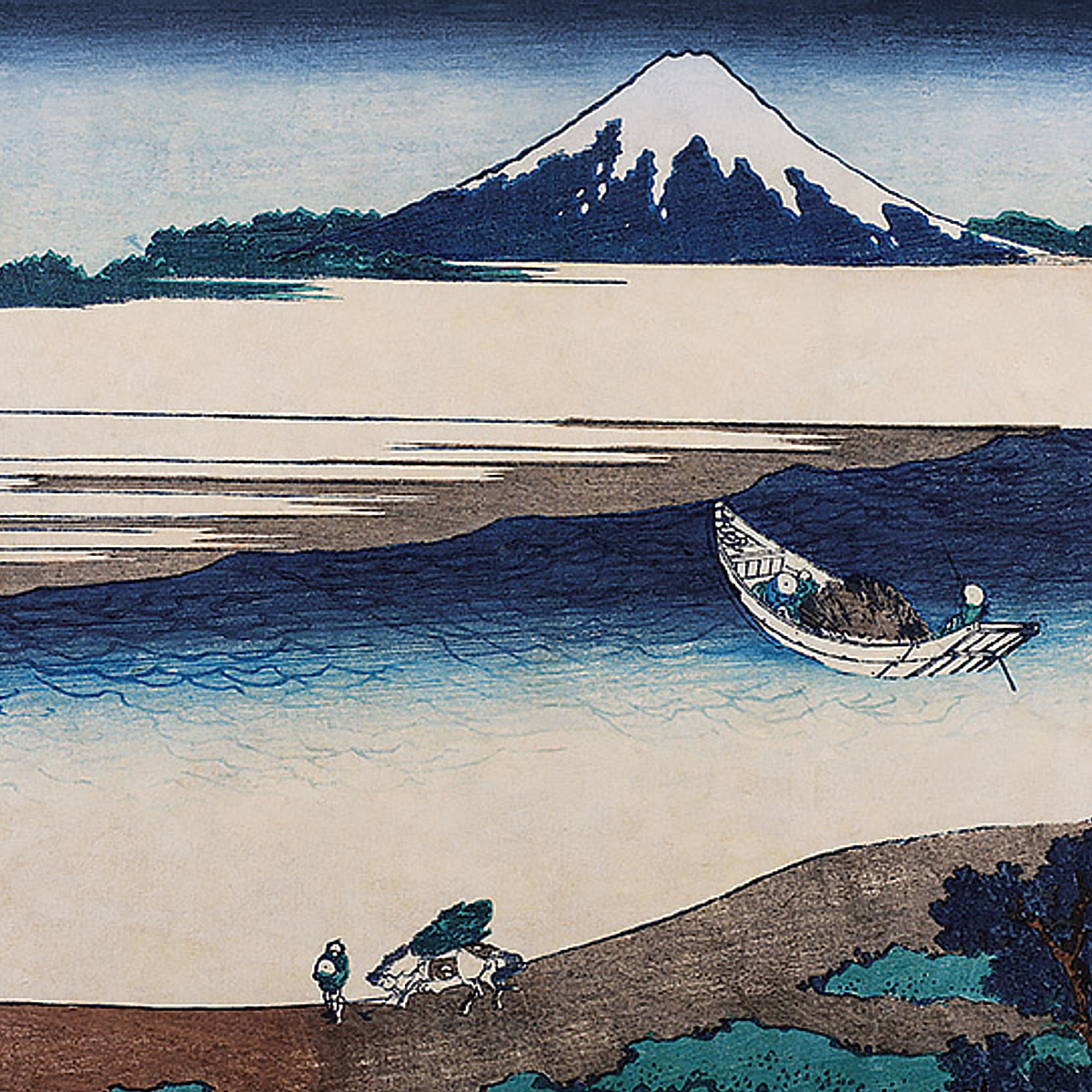 HOKUSAI MURAL — BLUE
