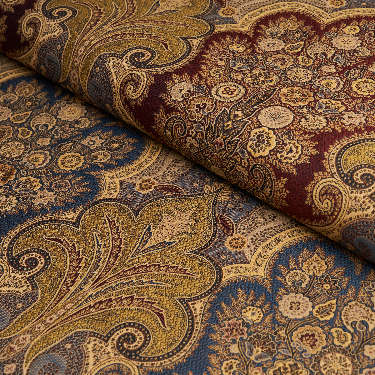 New Castle Paisley - Indigo Fabrics | Schumacher New Castle Paisley - Indigo Fabrics | Schumacher