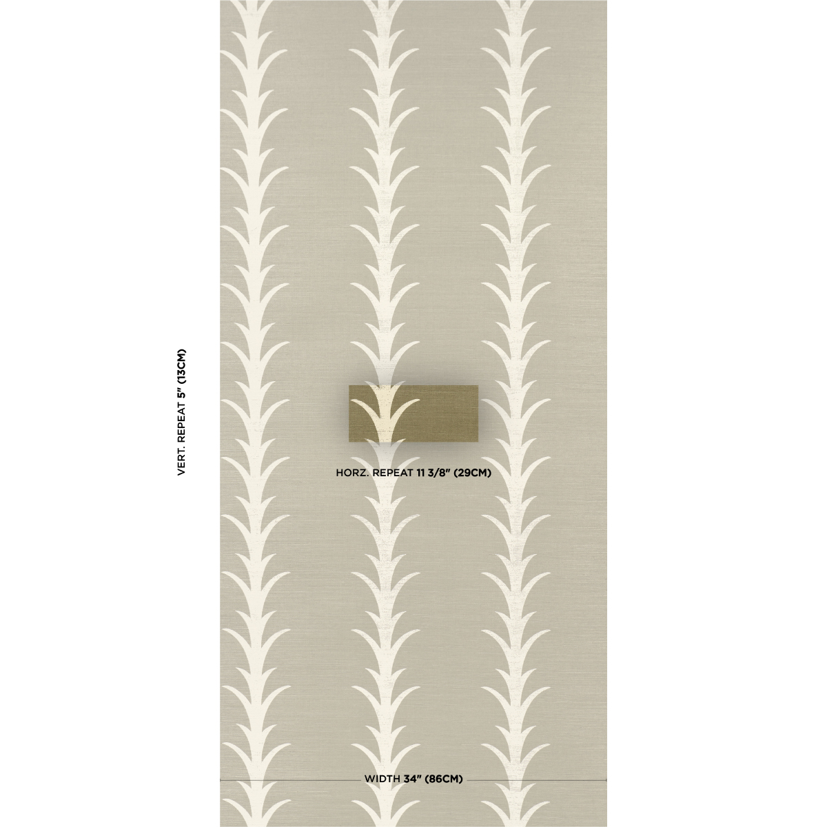 ACANTHUS STRIPE SISAL gallery 1