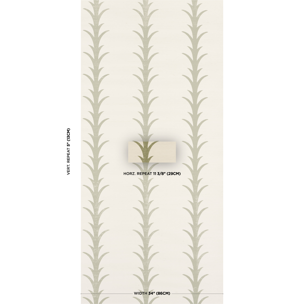 ACANTHUS STRIPE SISAL gallery 1