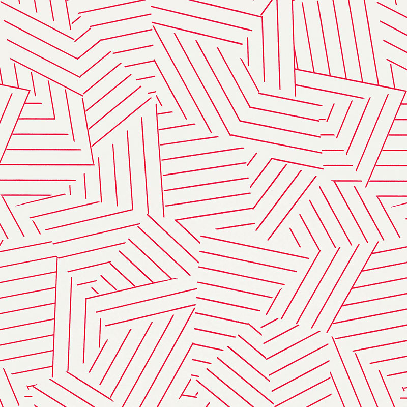 DECONSTRUCTED STRIPE — RED