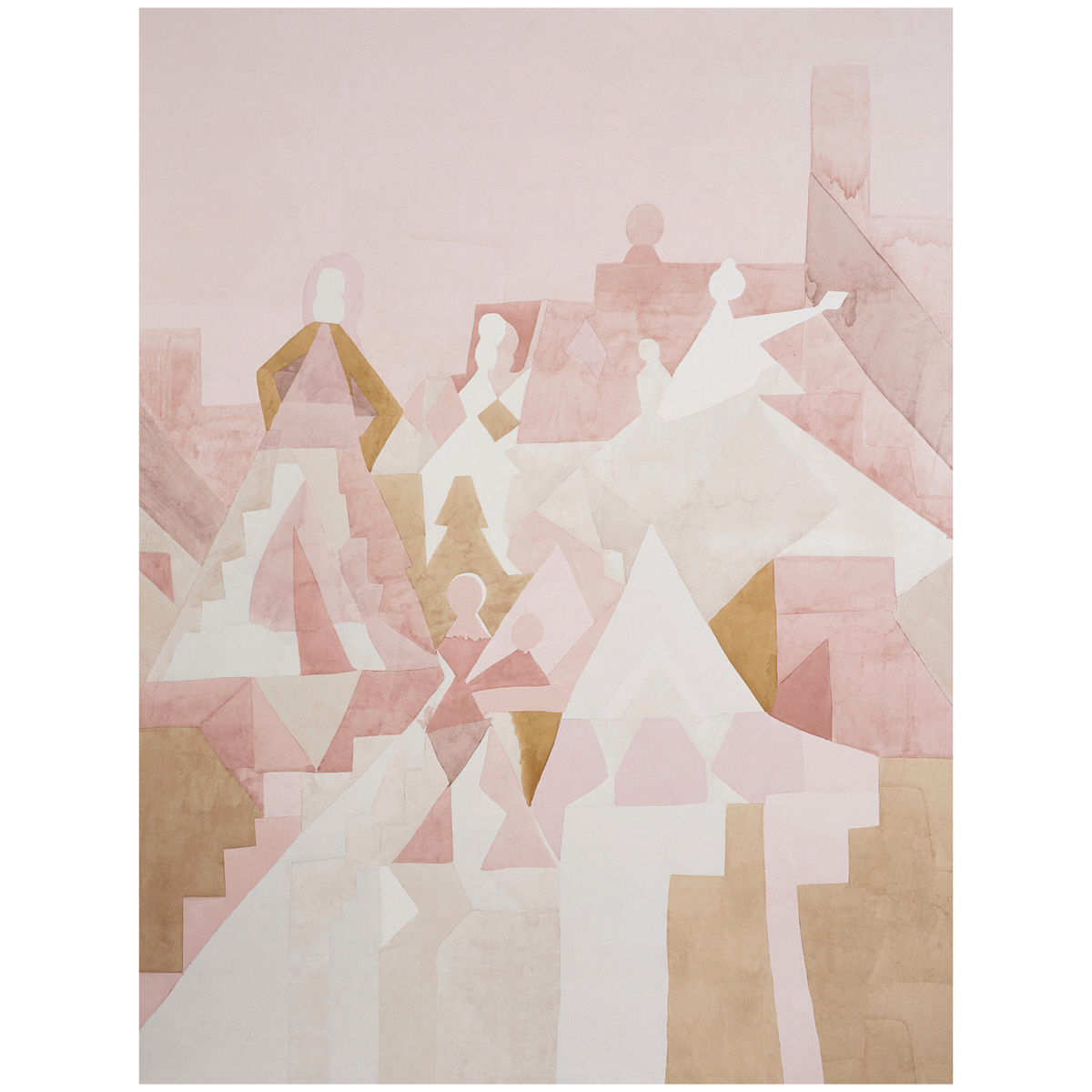 STEPS PANEL SET — ROSE & CAMEL