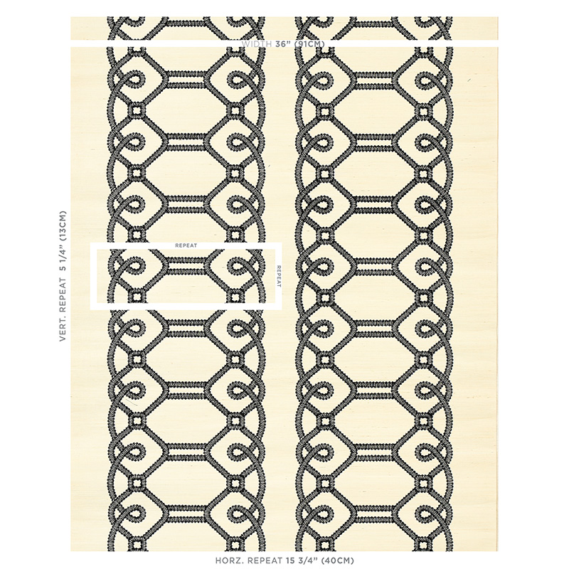 ZIZ EMBROIDERED SISAL gallery 1