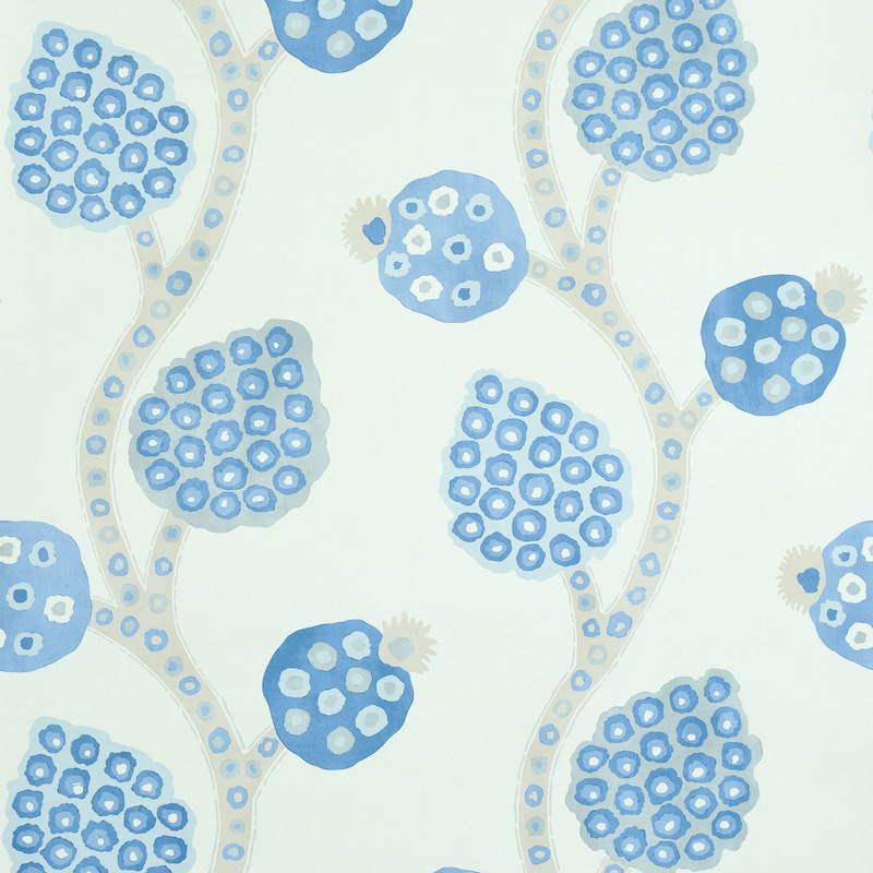 ANNABEL WARP PRINT — BLUE