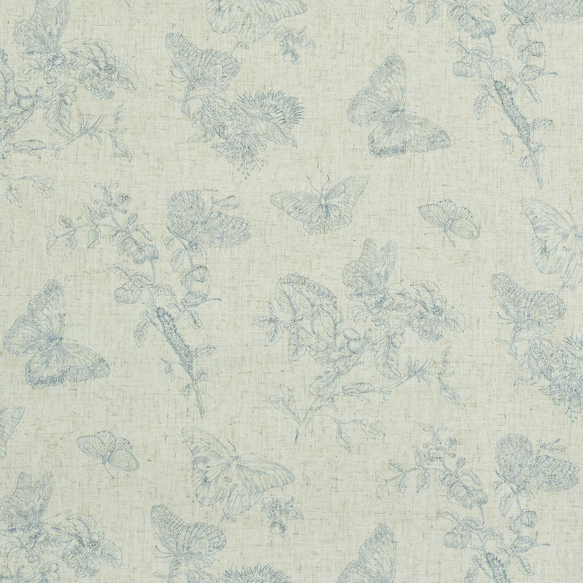 BAUDIN BUTTERFLY LINEN — BLUE