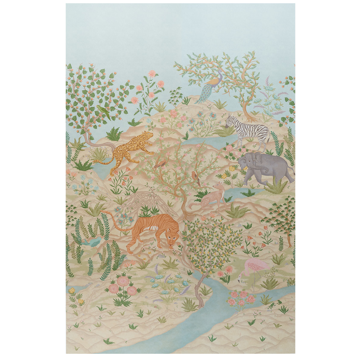 FINCHES JUNGLE PANEL SET — PARCHMENT