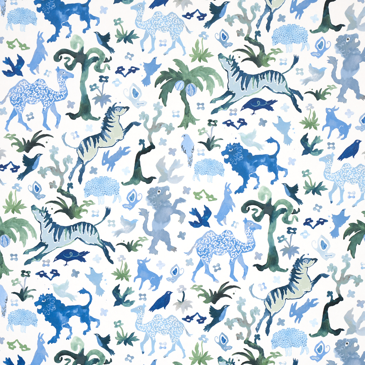 BLUE AND GREEN