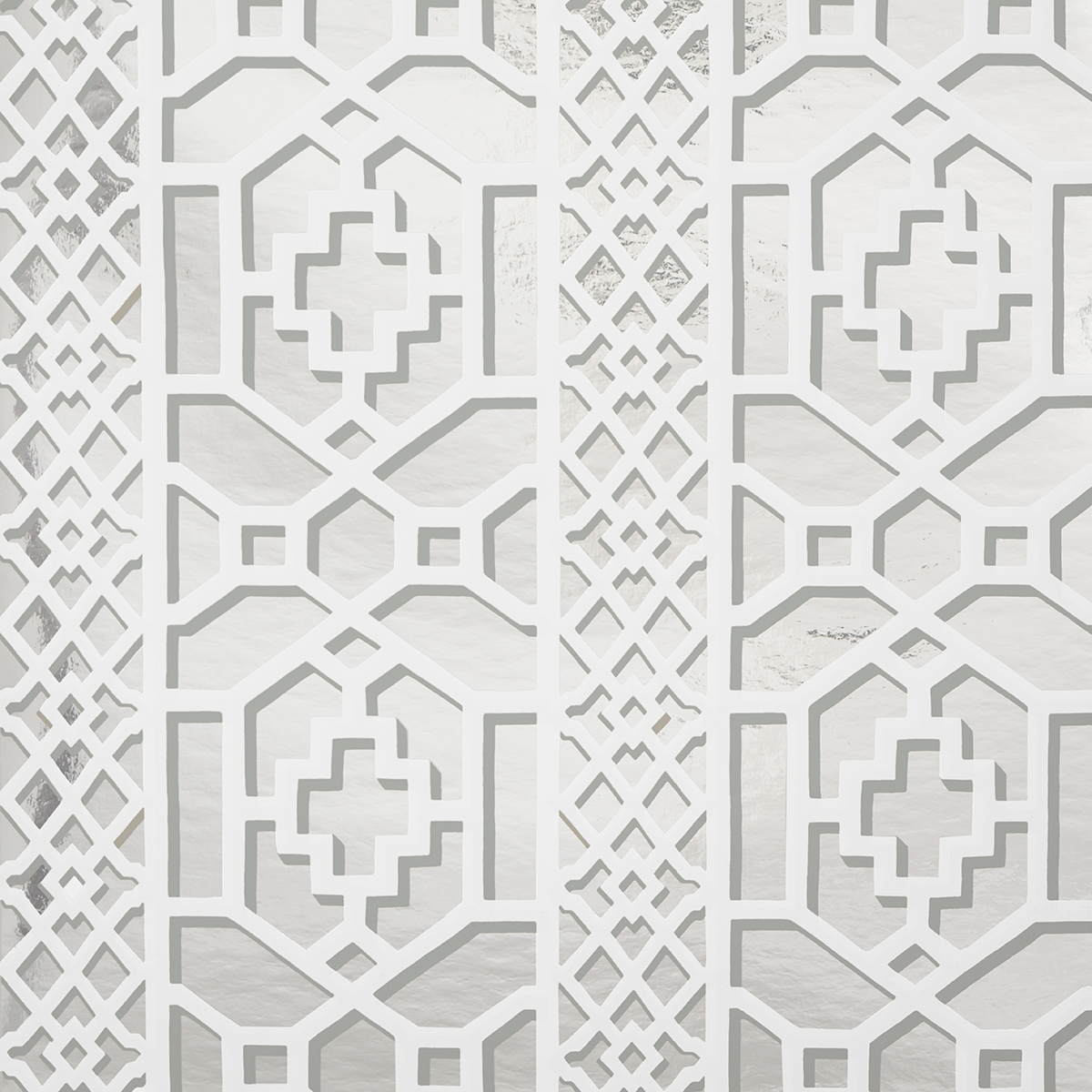 ZANZIBAR TRELLIS MYLAR — SILVER MYLAR