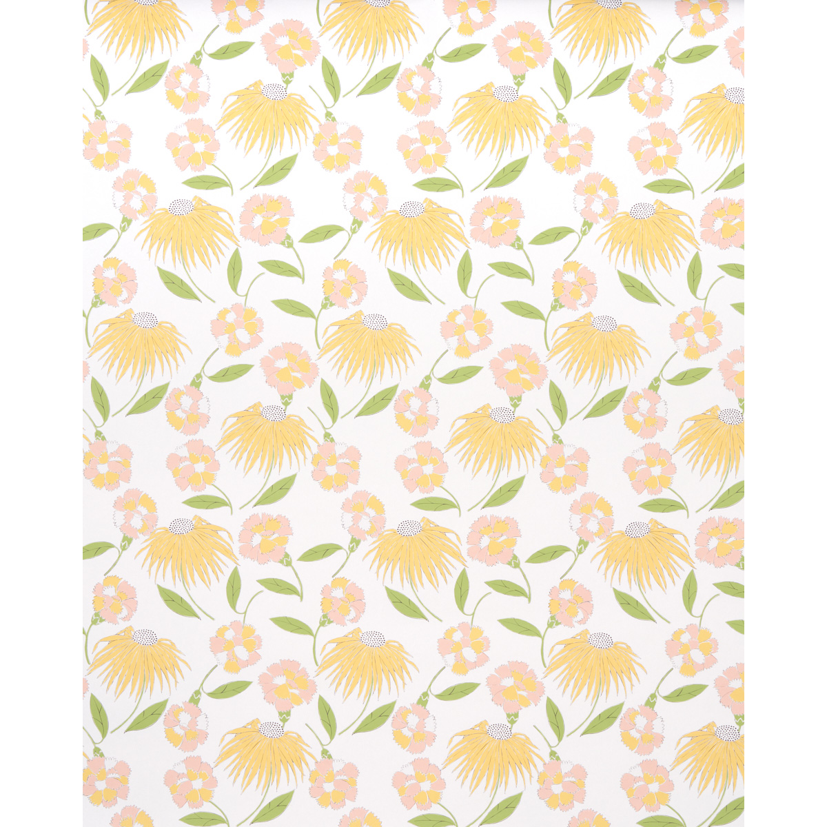 ブーケoto Bouquet Toss - Pink Lemonade Wallpapers | Schumacher