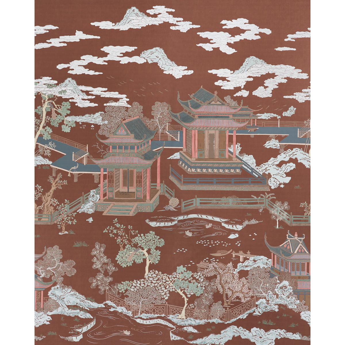 COROMANDEL PANEL SET — CINNABAR