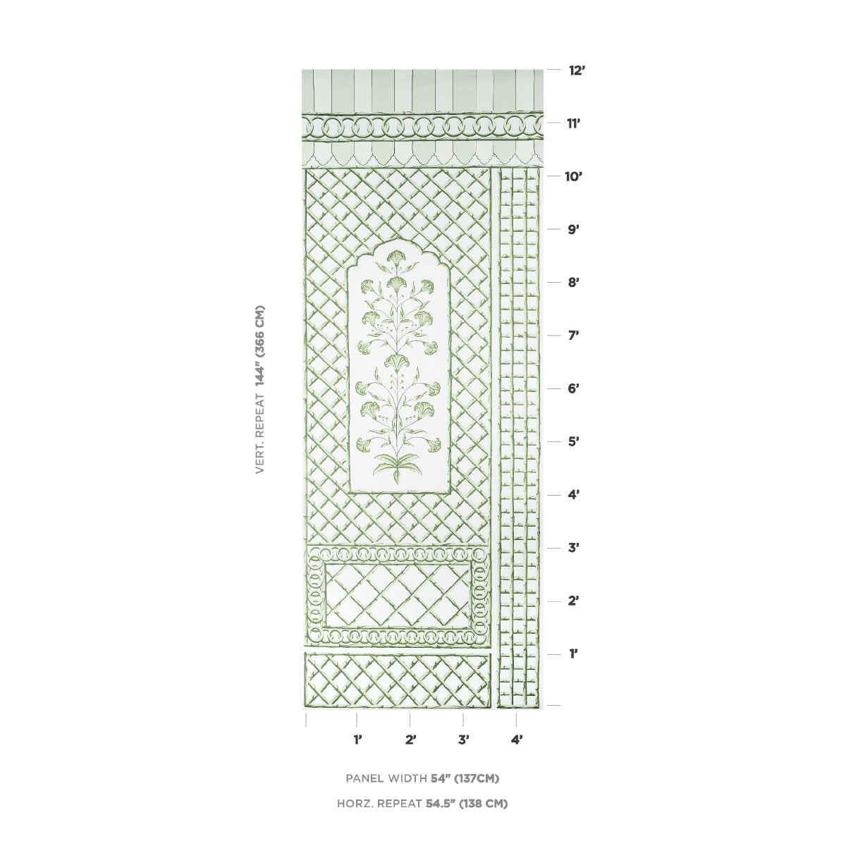 BAMBOO TRELLIS PANEL A gallery 1