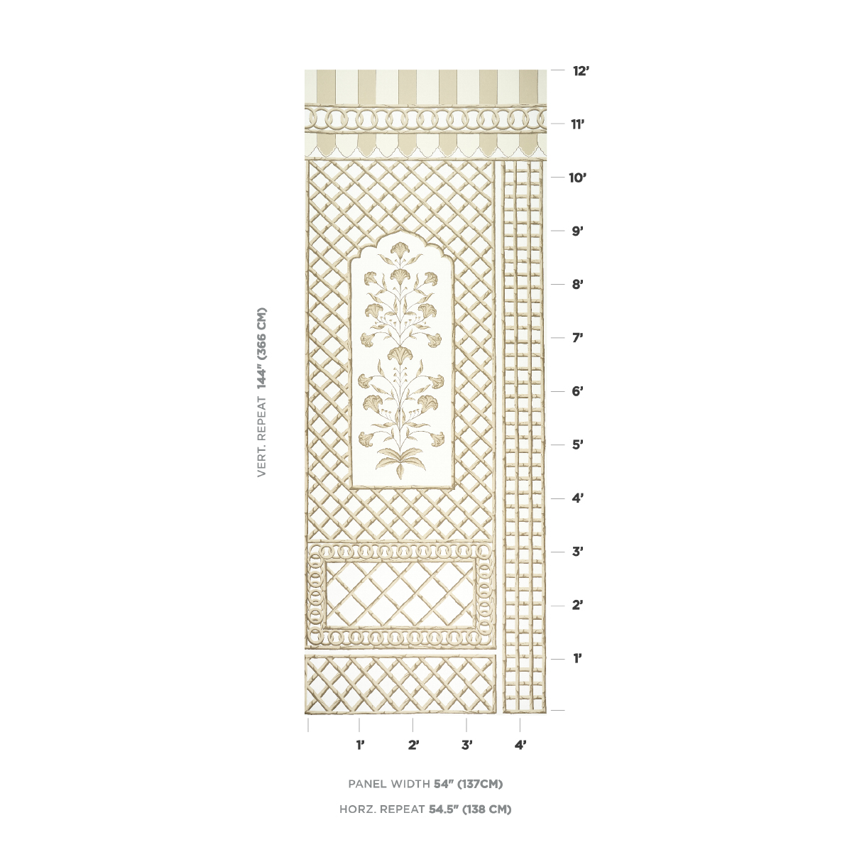 BAMBOO TRELLIS PANEL A gallery 1