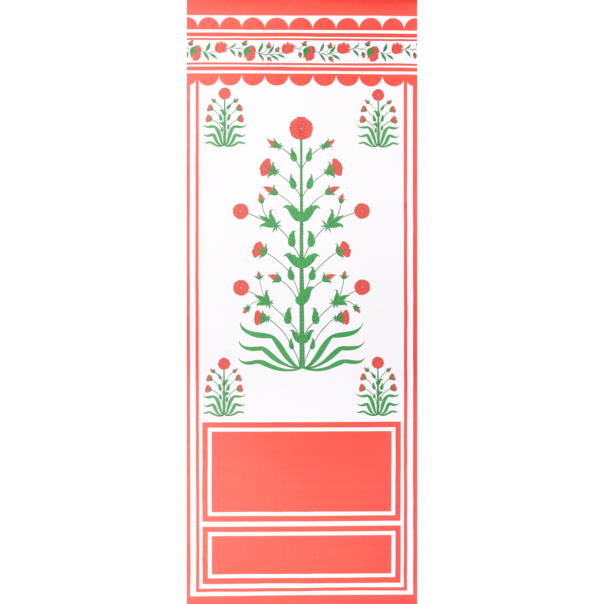 ROYAL POPPY PANEL A — RED