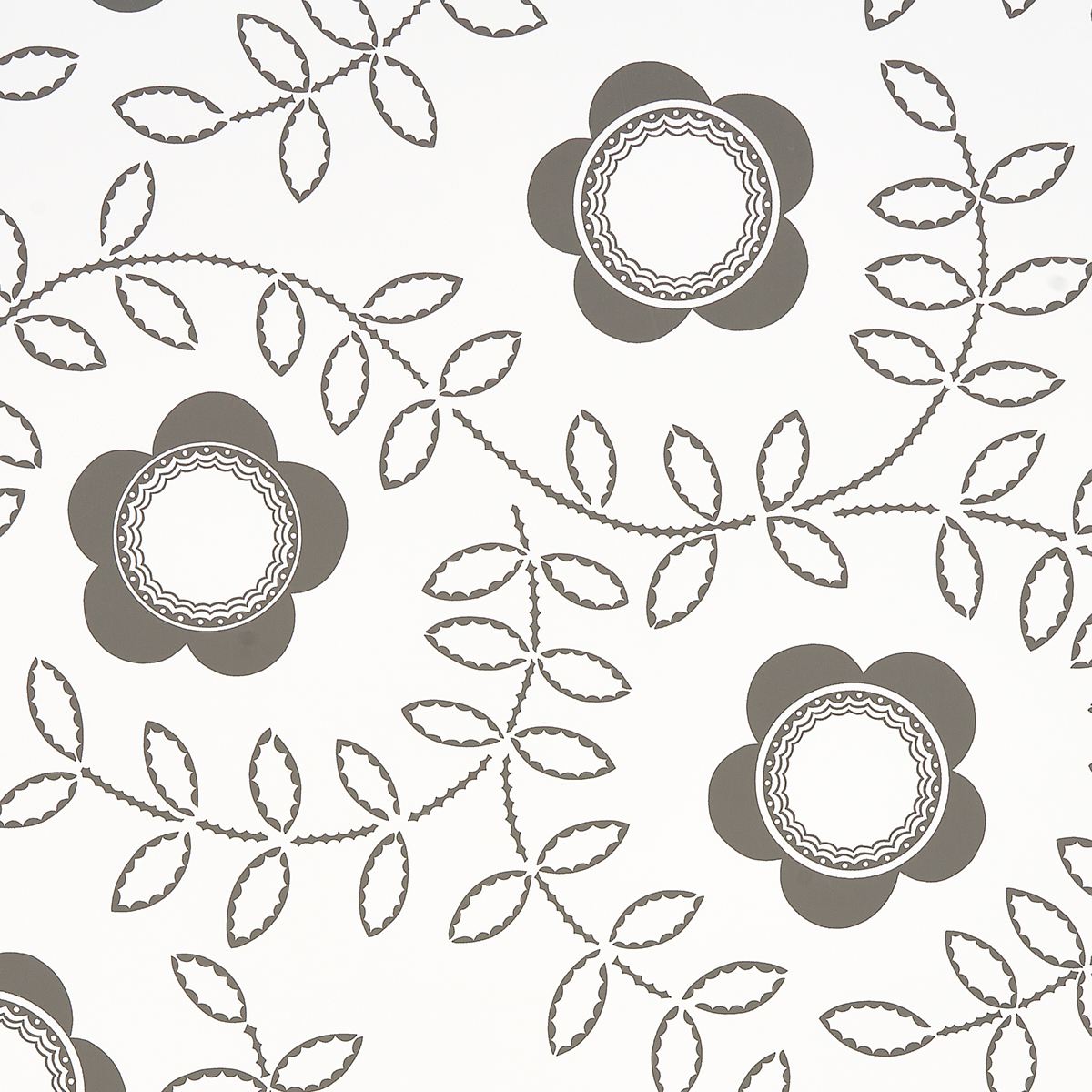 Tudor Rose — CHARCOAL WHITE