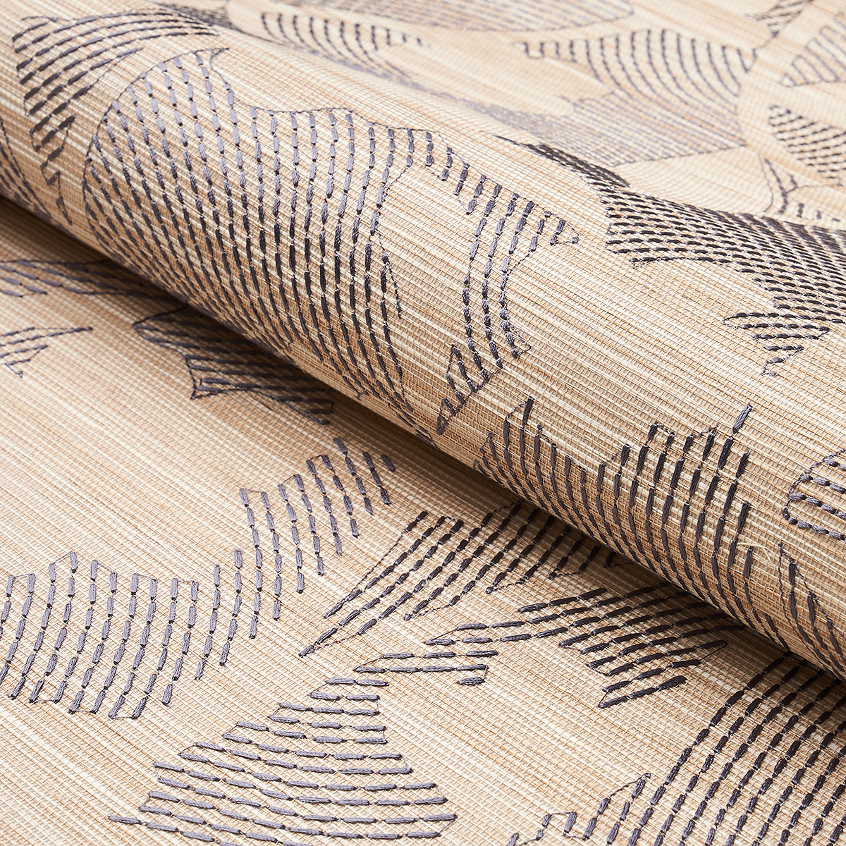 KANTHA EMBROIDERED FLOWER SISAL gallery 3