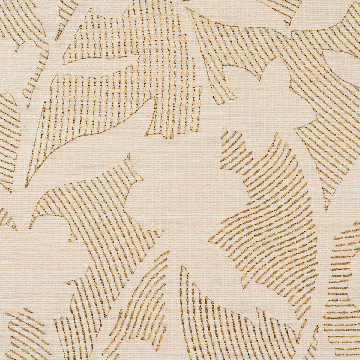 KANTHA EMBROIDERED FLOWER SISAL gallery 2