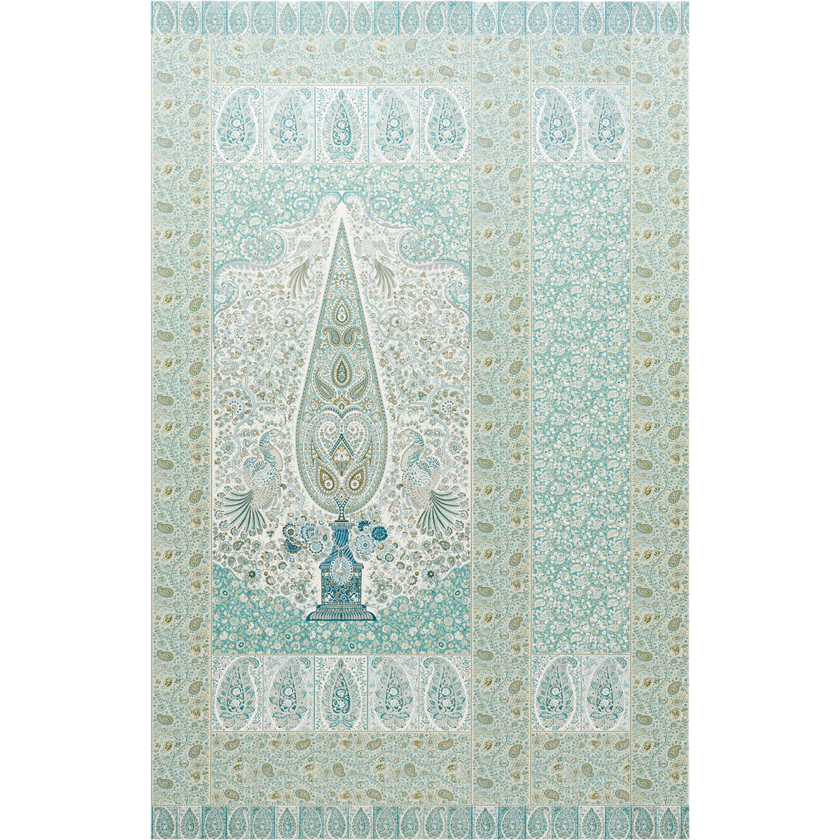 COLMERY PAISLEY PANEL SET — PEACOCK
