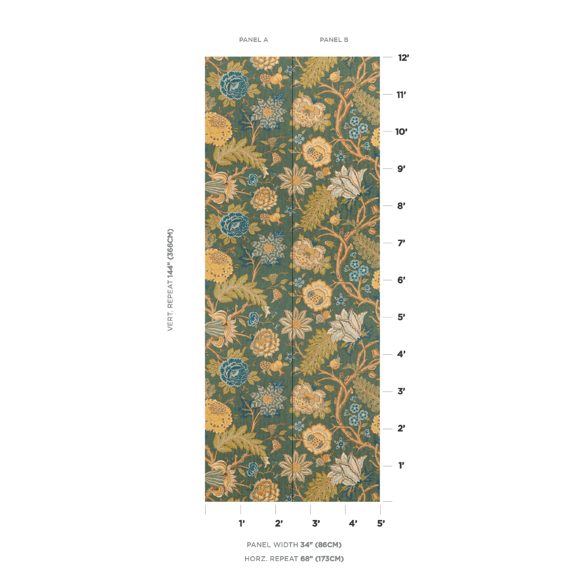 DARSY TREE OF LIFE SISAL PANEL SET gallery 1