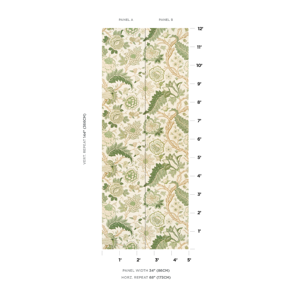 DARSY TREE OF LIFE SISAL PANEL SET gallery 1