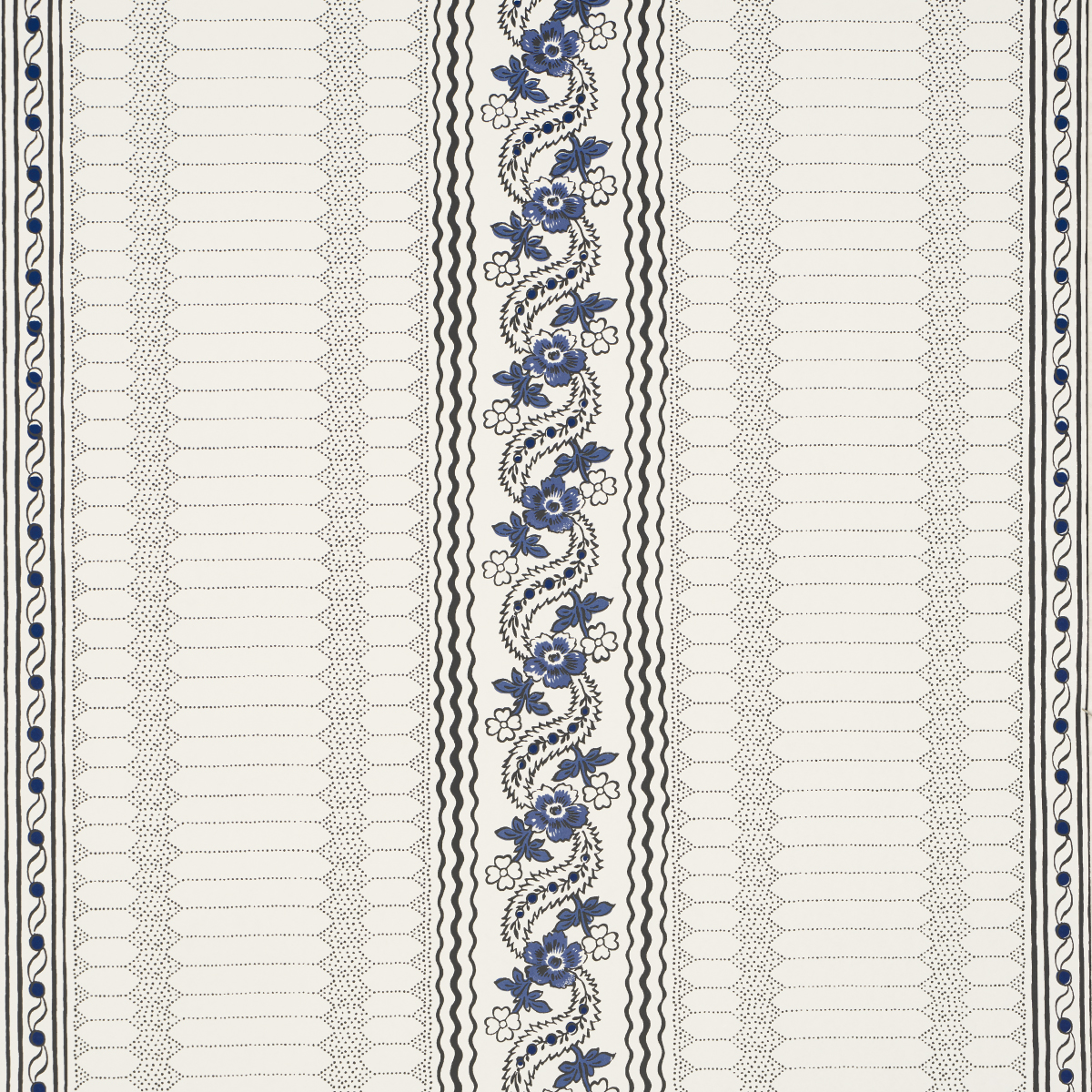 Serena Stripe - Blue Wallpapers | Schumacher