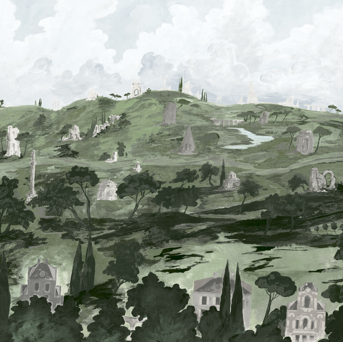 Appian Way 4 Panel Set gallery 2