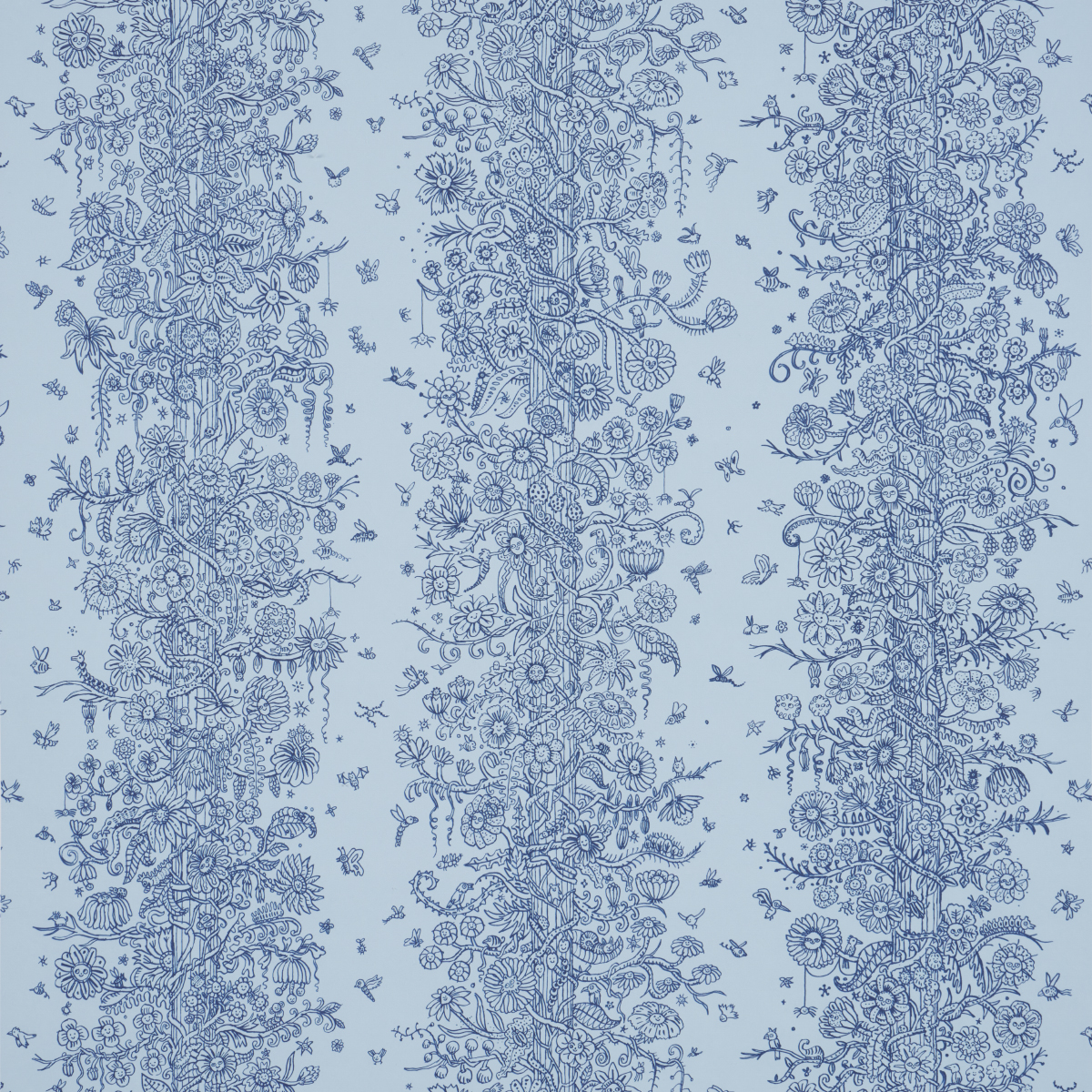 Edward Steed's Towers Of Flowers — SKY BLUE & NAVY