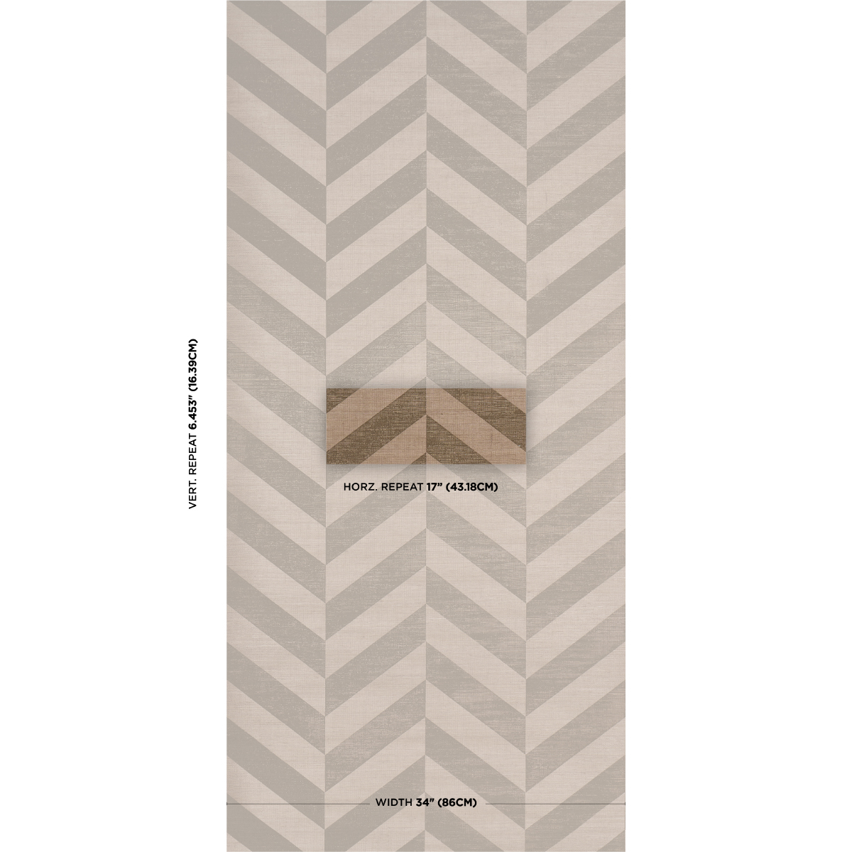 STAGGERED CHEVRON SISAL gallery 1