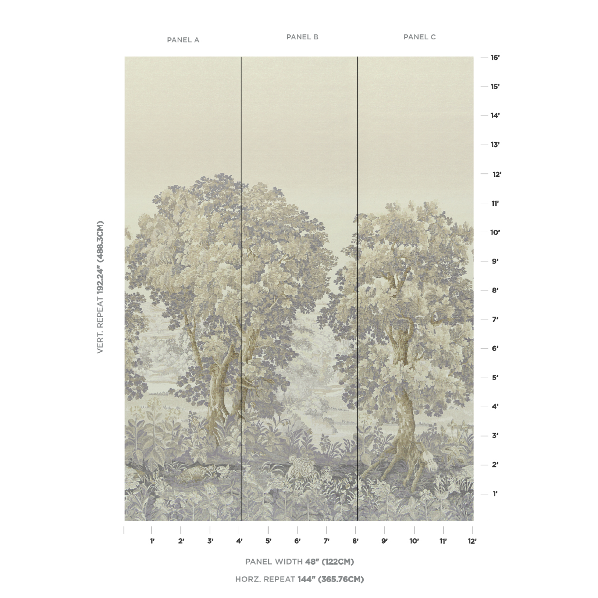 La Forêt 3 Panel Set gallery 1