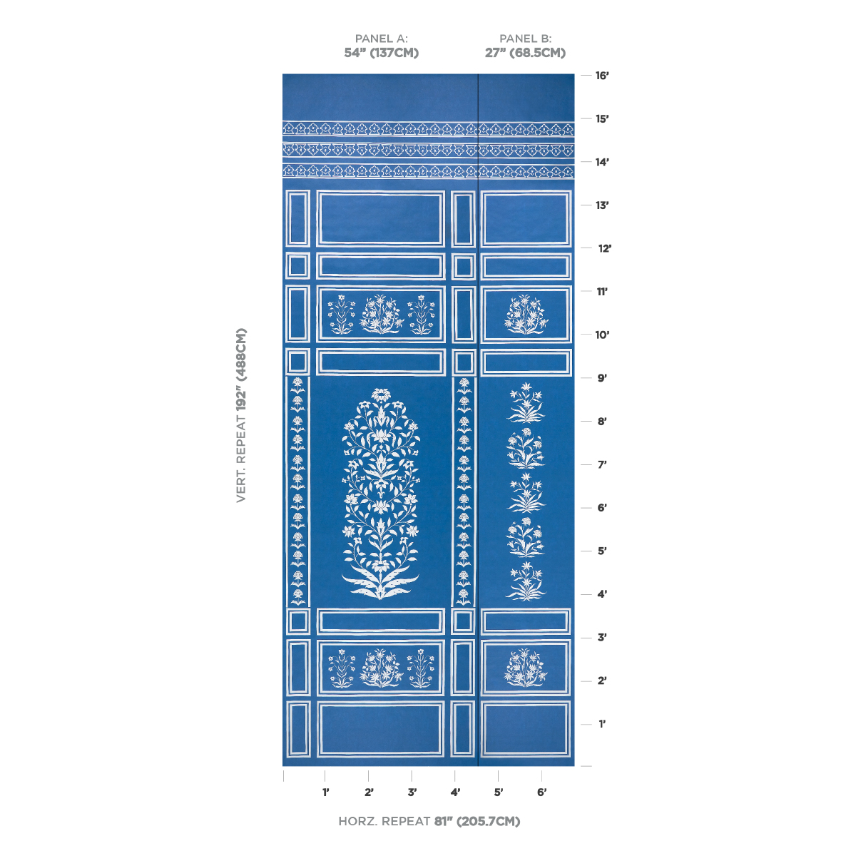 Palladio Mughal Two Panel Set gallery 1