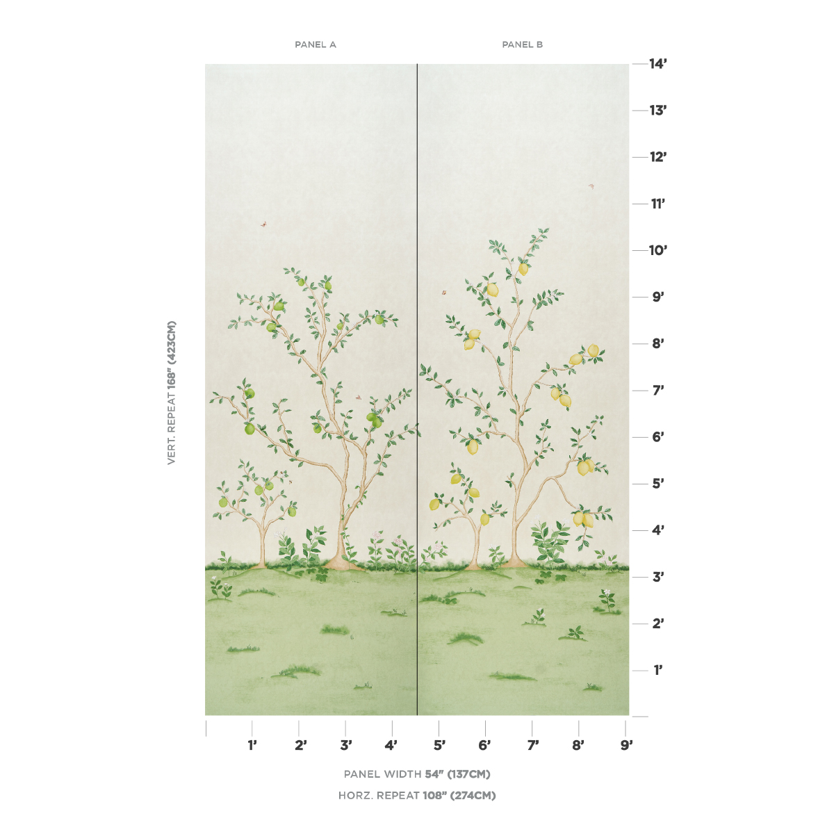 Citrus Blossom 2 Panel Set gallery 1