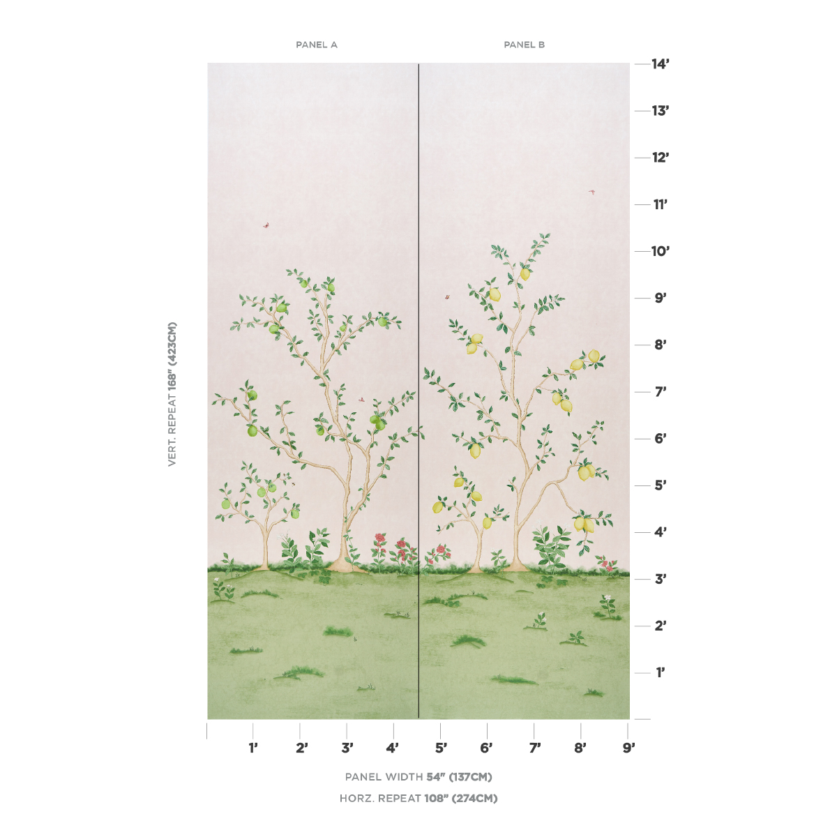 Citrus Blossom 2 Panel Set gallery 1