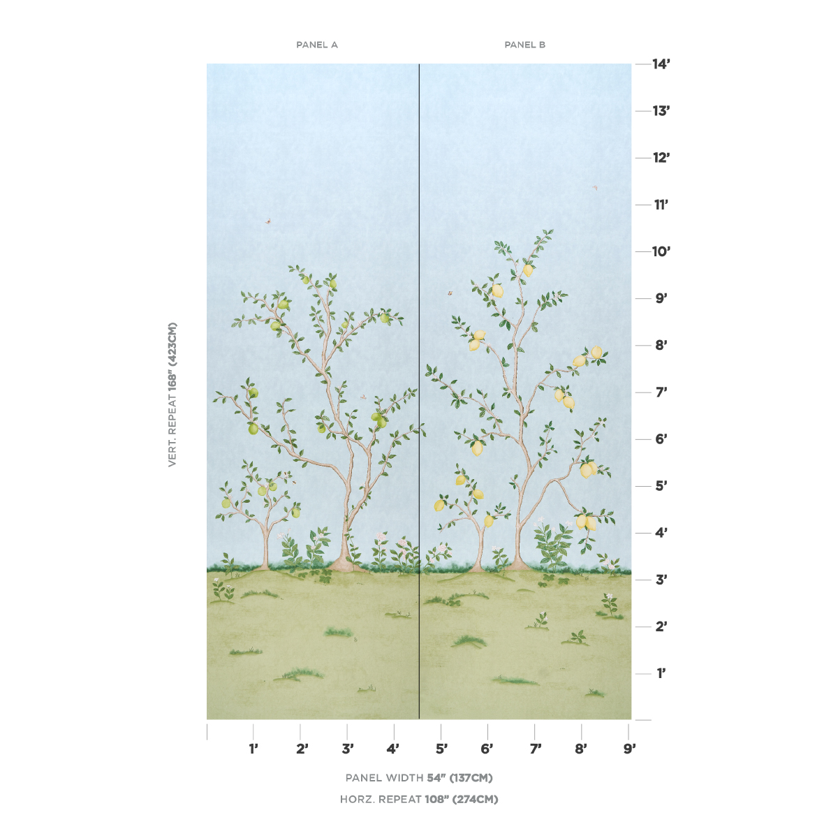 Citrus Blossom 2 Panel Set gallery 1