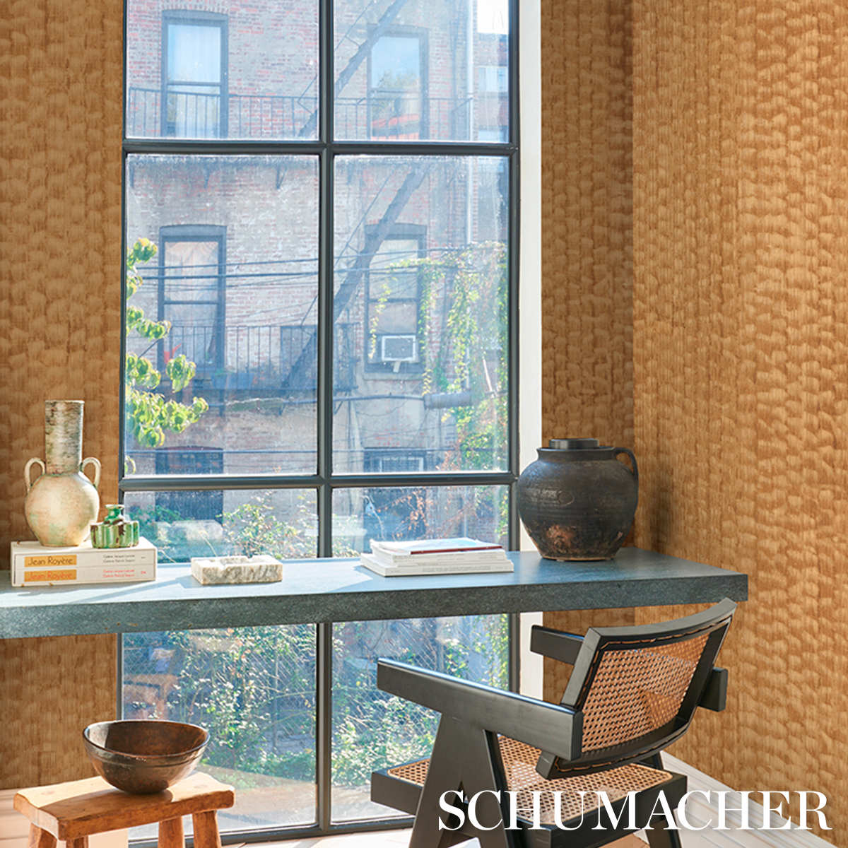 Rune Pinstripe Wallcovering gallery 4