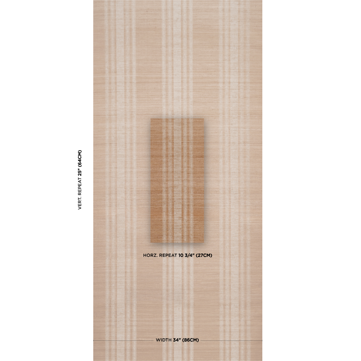 CASSIA SILK STRIPE WALLCOVERING gallery 1